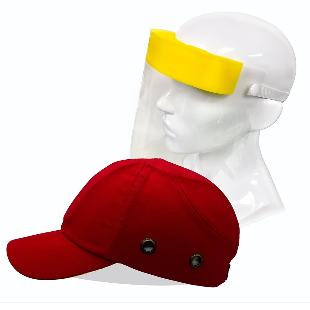 Lucent Path Red Baseball Safety Bump Cap Helmet Hard Hat
